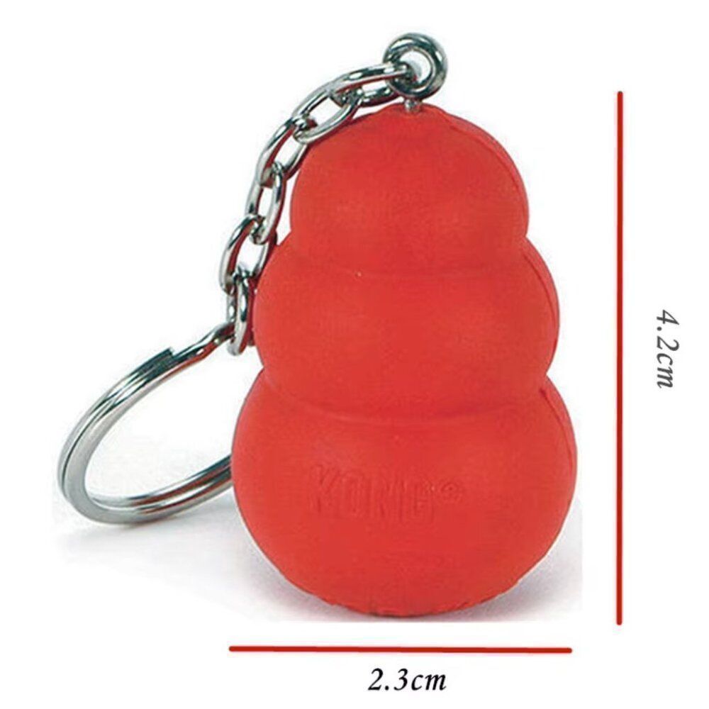 KONG Classic Rubber  Mini Keychain - Picture 2 of 2